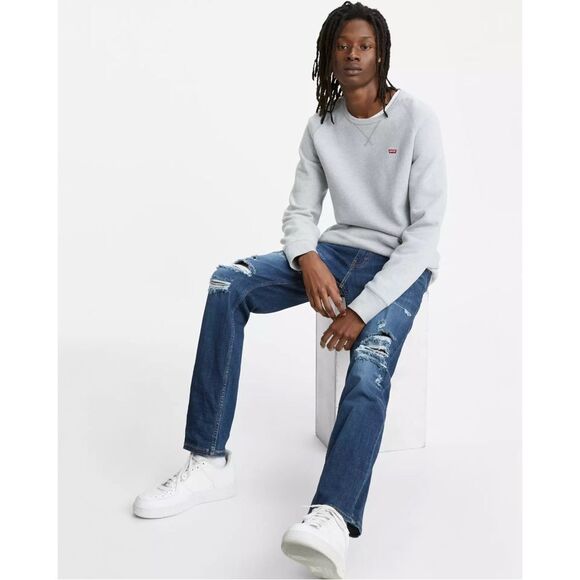 NWT Levi's 511 Slim Fit Flex Jeans, Myers Dust Destructed Wash, 32 x 34 45114478 - Picture 1 of 10